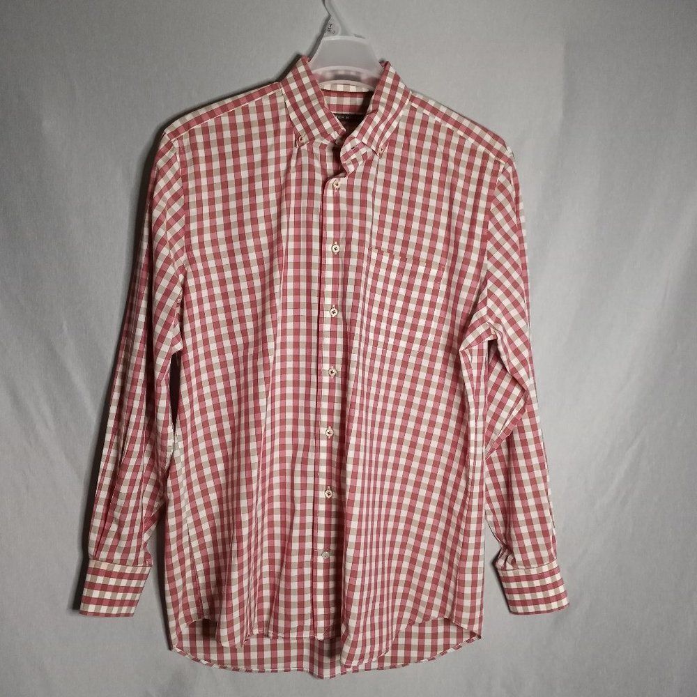 Peter Millar Men's Multi-Color Plaid Button Down Long Sleeve Shirt Size L